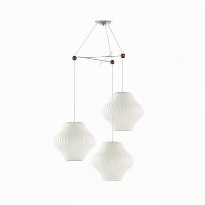 Triple Pear Bubble LED Pendant Light