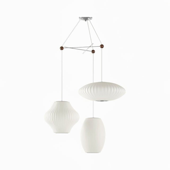 Triple Pear Bubble LED Pendant Light