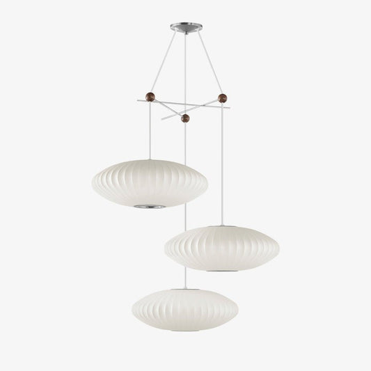 Triple Pear Bubble LED Pendant Light