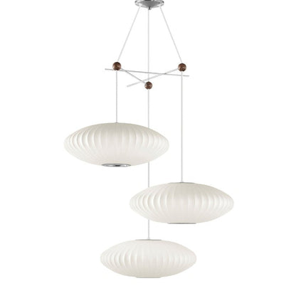 Triple Pear Bubble LED Pendant Light