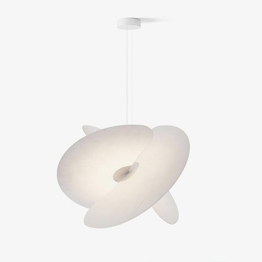 Triple-Fan Rice Paper Pendant Light