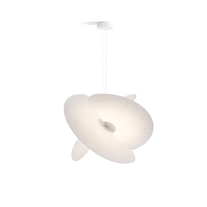 Triple-Fan Rice Paper Pendant Light