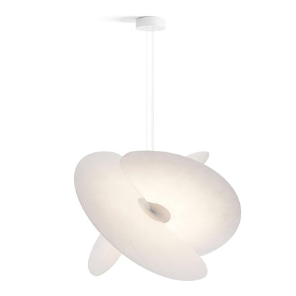 Triple-Fan Rice Paper Pendant Light