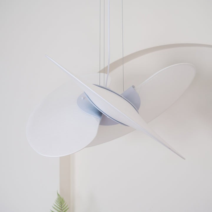 Triple-Fan Rice Paper Pendant Light