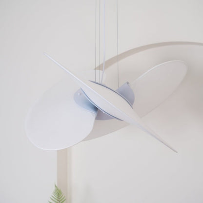 Triple-Fan Rice Paper Pendant Light