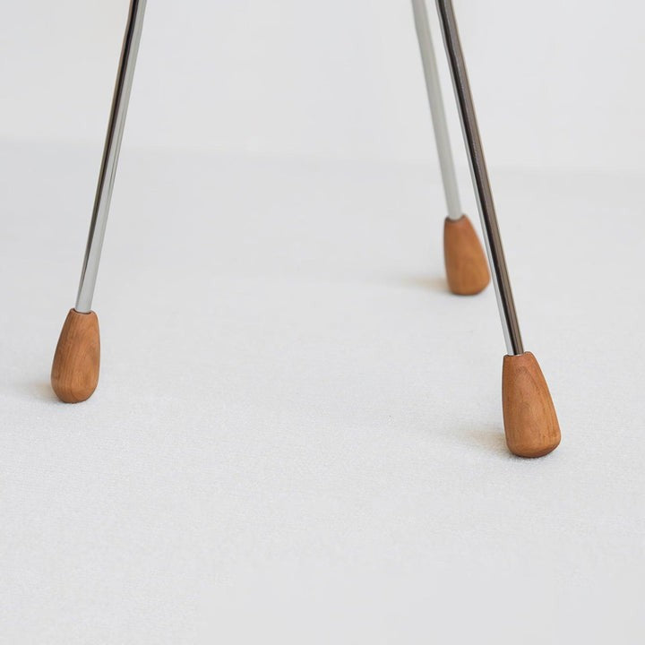 Vintage Camera Tripod Floor Lamp with Glass Shade