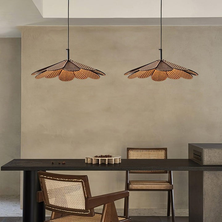Wabi-Sabi Rattan Pendant Ceiling Light