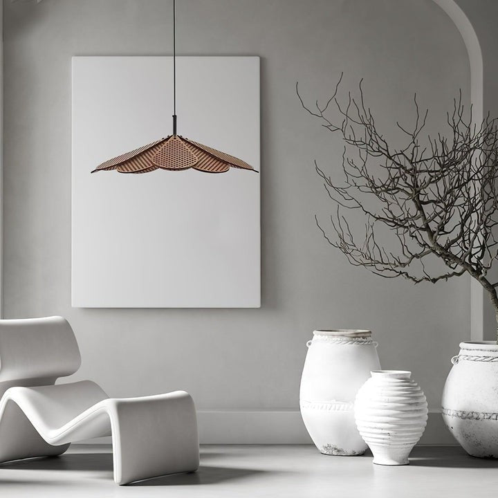 Wabi-Sabi Rattan Pendant Ceiling Light
