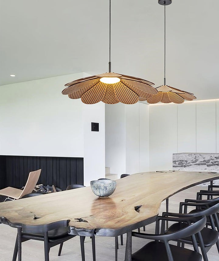 Wabi-Sabi Rattan Pendant Ceiling Light