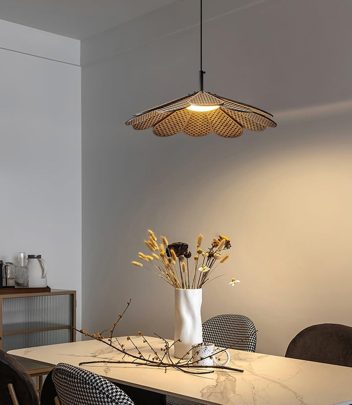 Wabi-Sabi Rattan Pendant Ceiling Light