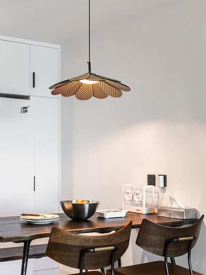 Wabi-Sabi Rattan Pendant Ceiling Light