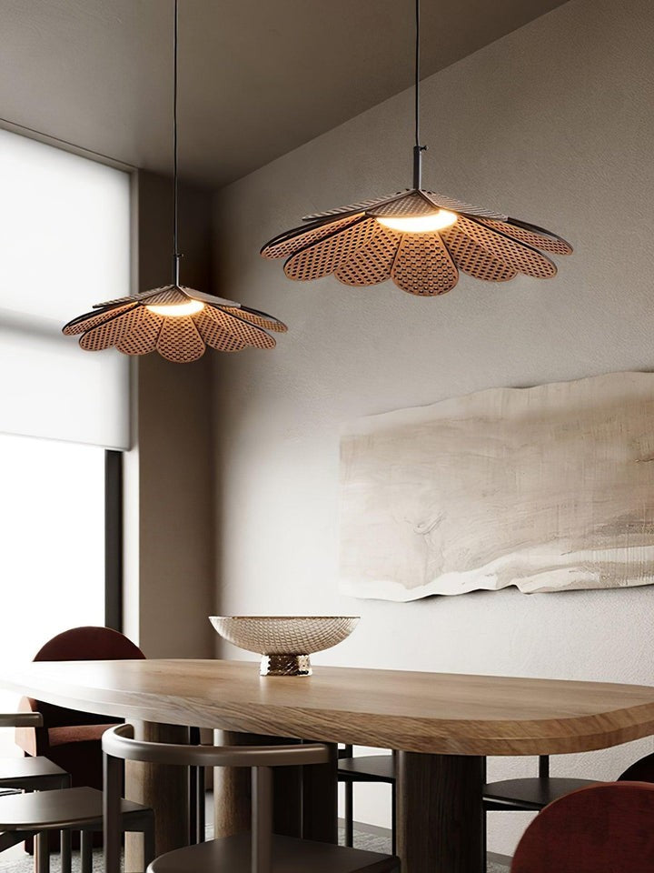 Wabi-Sabi Rattan Pendant Ceiling Light