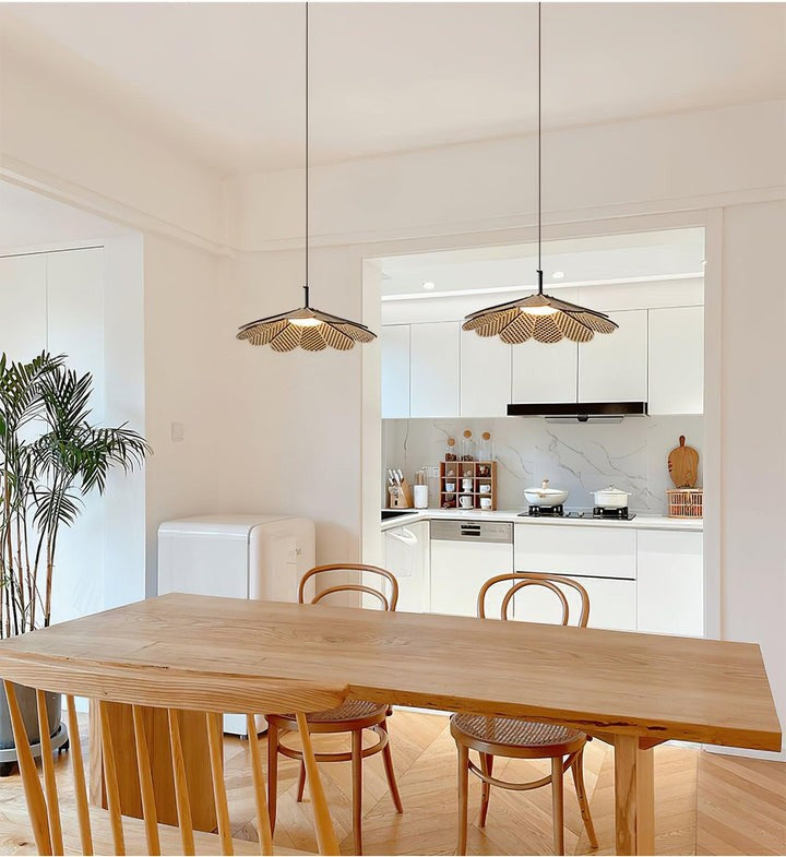 Wabi-Sabi Rattan Pendant Ceiling Light