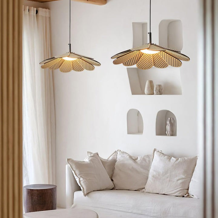 Wabi-Sabi Rattan Pendant Ceiling Light