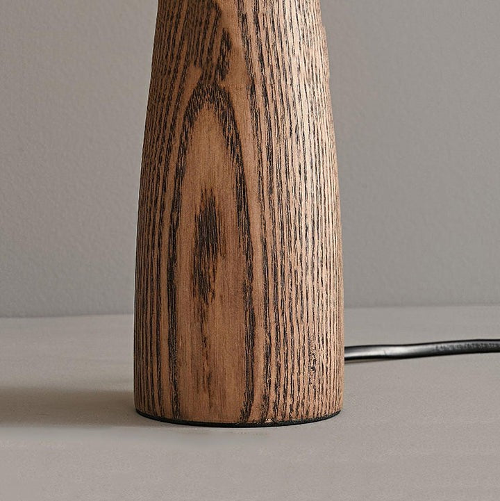 Walnut Wood LED & Edison Minimalist Table Lamp