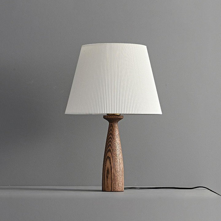 Walnut Wood LED & Edison Minimalist Table Lamp