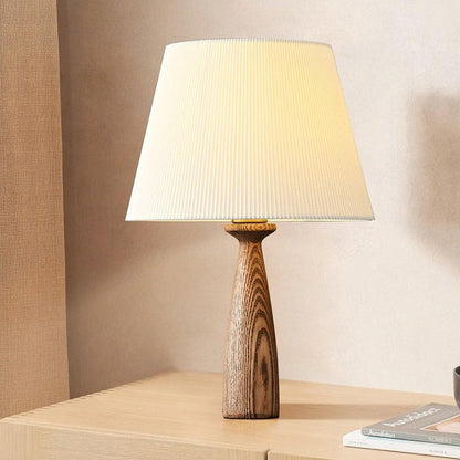 Walnut Wood LED & Edison Minimalist Table Lamp