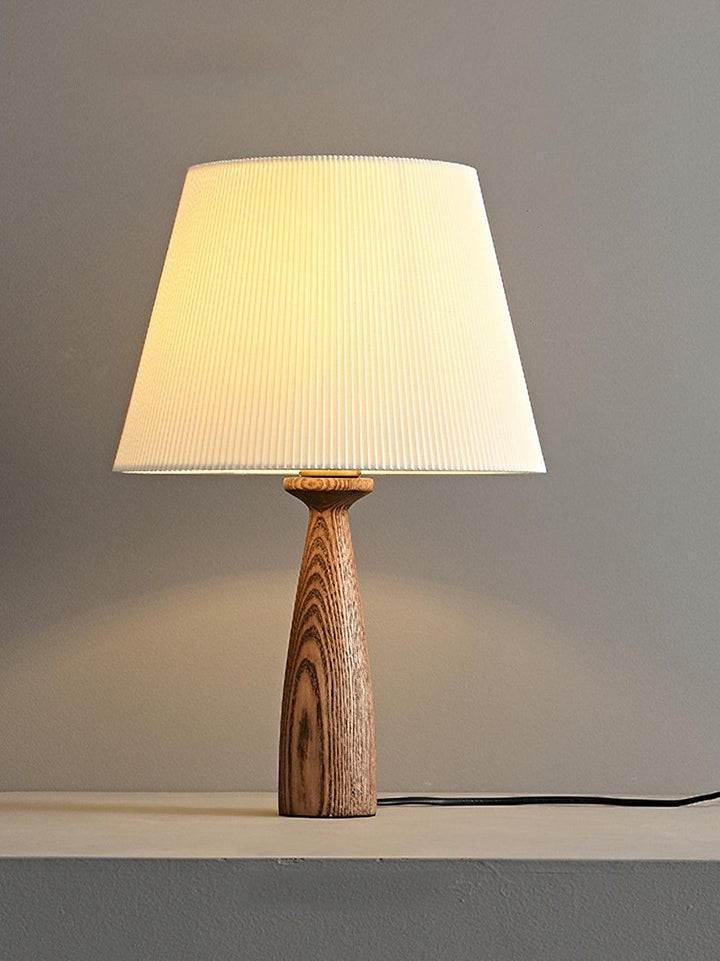 Walnut Wood LED & Edison Minimalist Table Lamp
