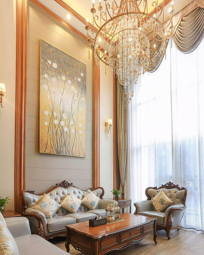 Waterfall Shell & Crystal Chandelier