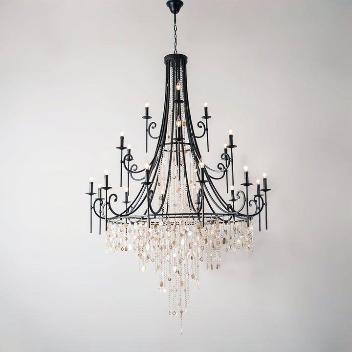 Waterfall Shell & Crystal Chandelier