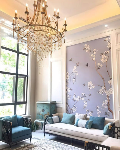 Waterfall Shell & Crystal Chandelier