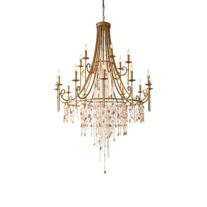 Waterfall Shell & Crystal Chandelier