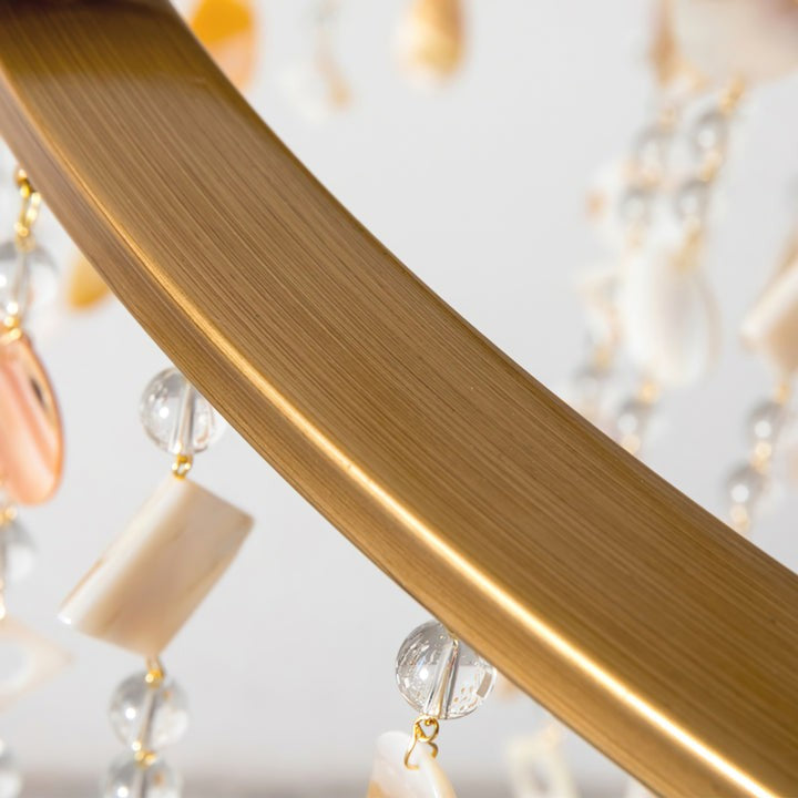 Waterfall Shell & Crystal Chandelier