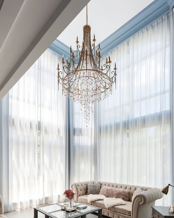 Waterfall Shell & Crystal Chandelier