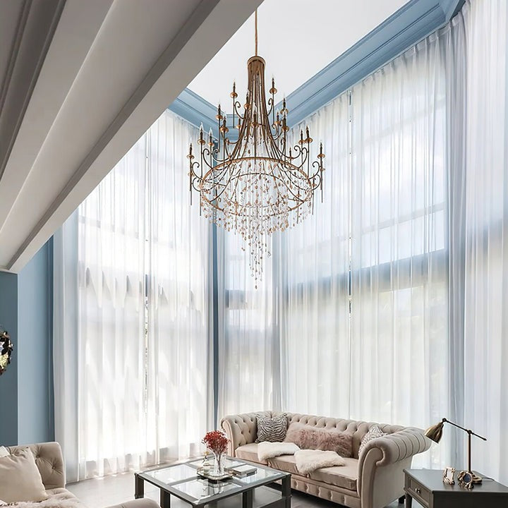 Waterfall Shell & Crystal Chandelier