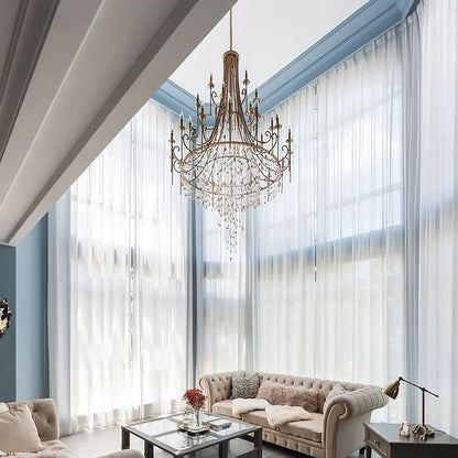 Waterfall Shell & Crystal Chandelier