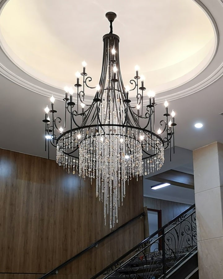 Waterfall Shell & Crystal Chandelier