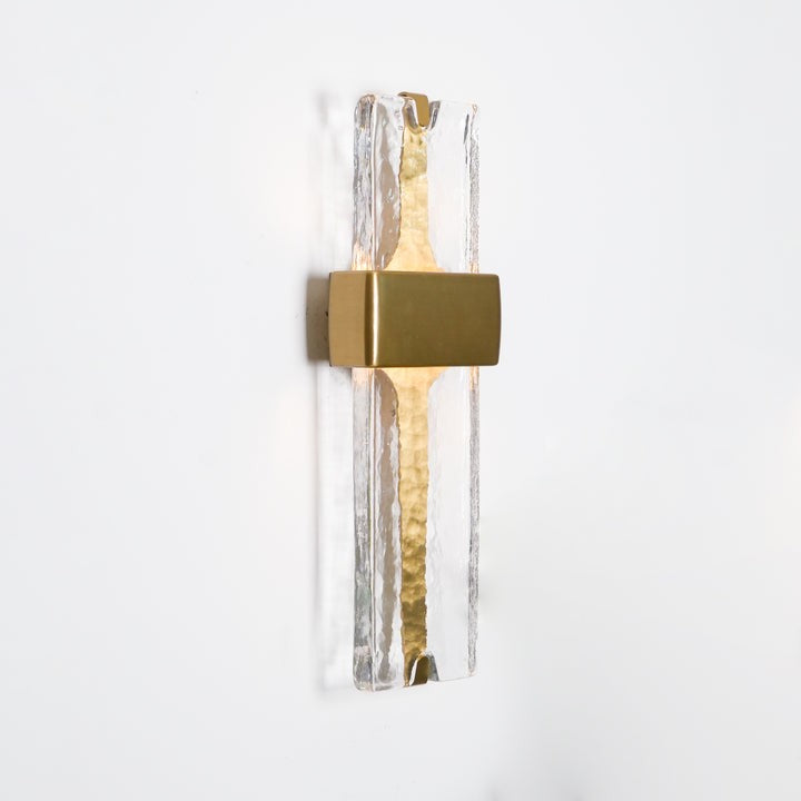 Wavy Glass Torch LED Wall Sconce