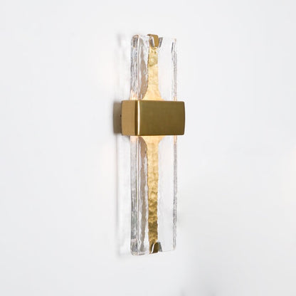 Wavy Glass Torch LED Wall Sconce