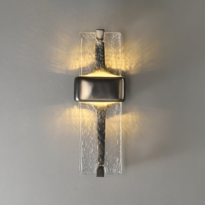 Wavy Glass Torch LED Wall Sconce
