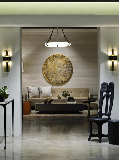 Wavy Glass Torch LED Wall Sconce