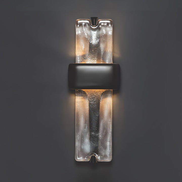 Wavy Glass Torch LED Wall Sconce