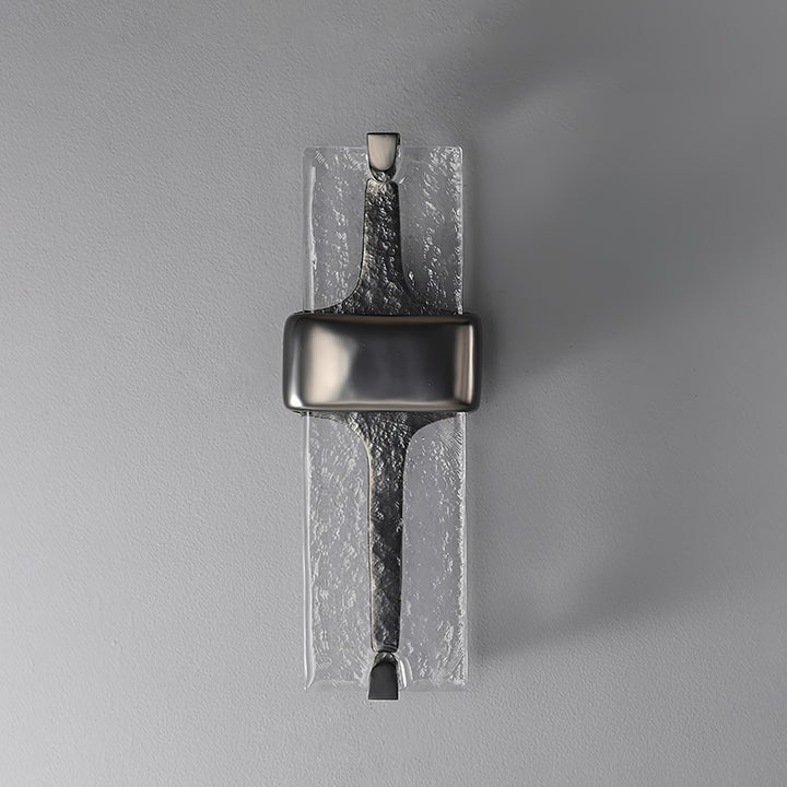 Wavy Glass Torch LED Wall Sconce