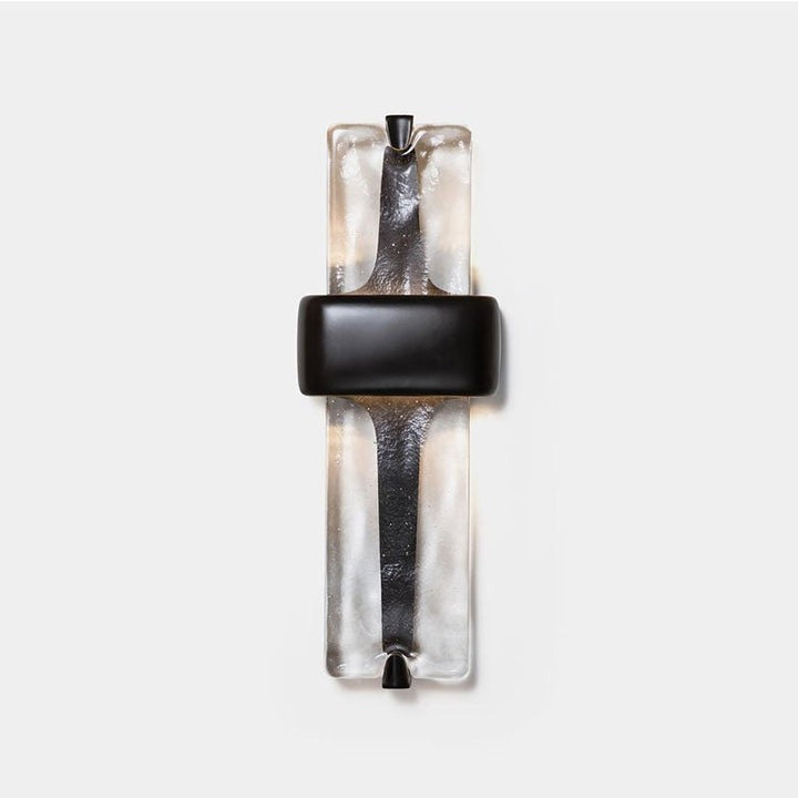 Wavy Glass Torch LED Wall Sconce