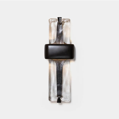 Wavy Glass Torch LED Wall Sconce