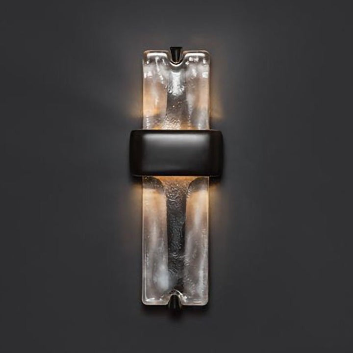 Wavy Glass Torch LED Wall Sconce