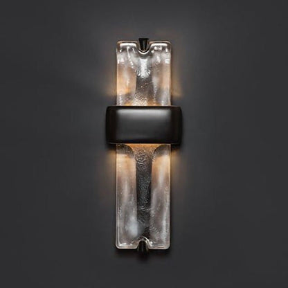 Wavy Glass Torch LED Wall Sconce