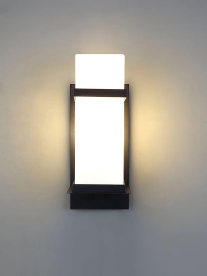 Weatherproof Outdoor Wall Sconce with Glass Shade