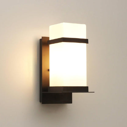 Weatherproof Outdoor Wall Sconce with Glass Shade