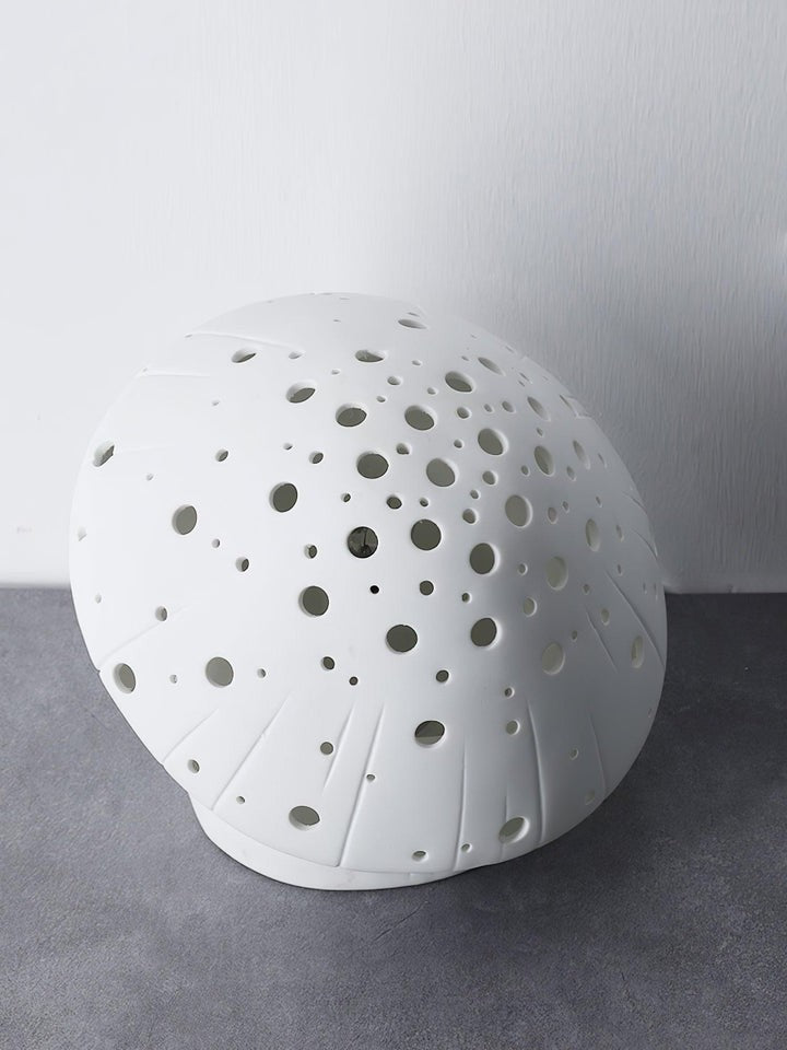 White Ceramic Mushroom LED Table Lamp