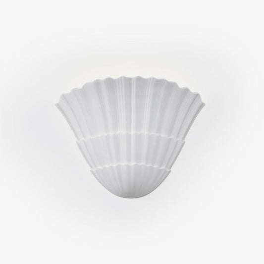 White Fan-Shaped LED Wall Sconce