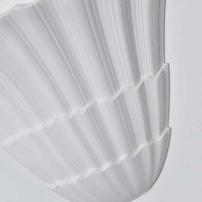 White Fan-Shaped LED Wall Sconce