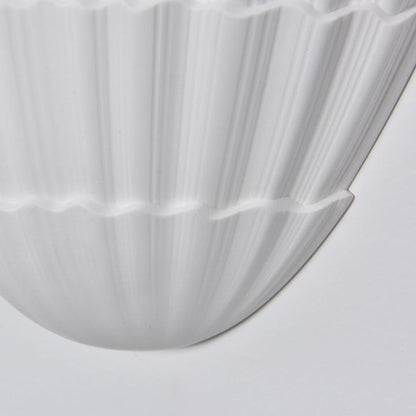 White Fan-Shaped LED Wall Sconce