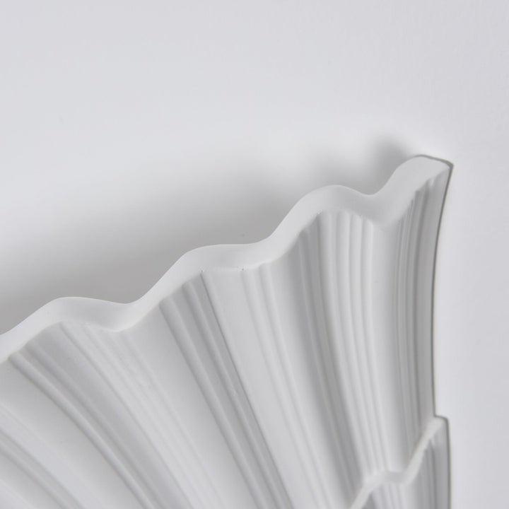 White Fan-Shaped LED Wall Sconce