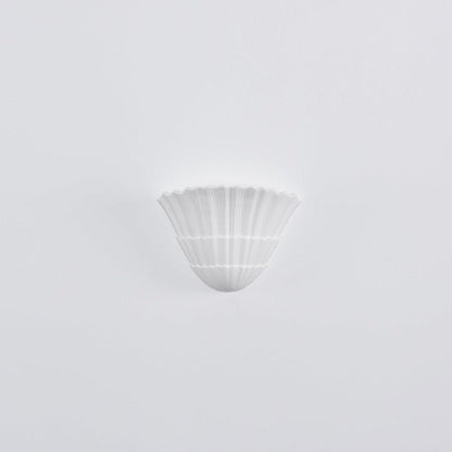 White Fan-Shaped LED Wall Sconce