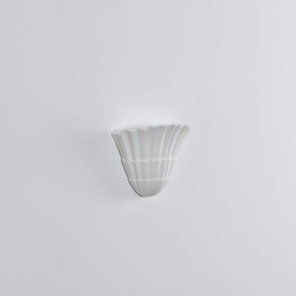 White Fan-Shaped LED Wall Sconce